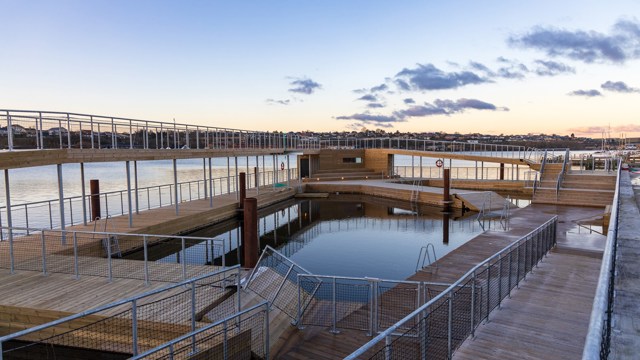 The harbour bath opens on the 6th of december