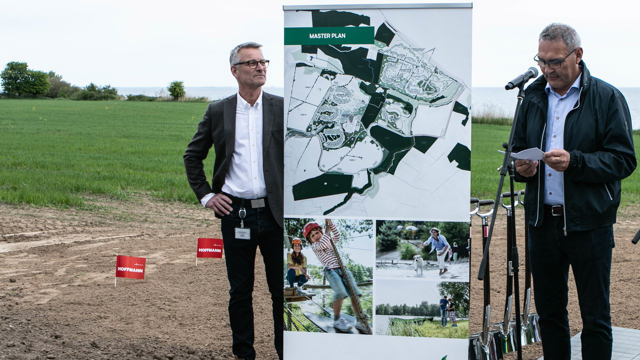 The cutting of the first turf for the Nordborg Resort