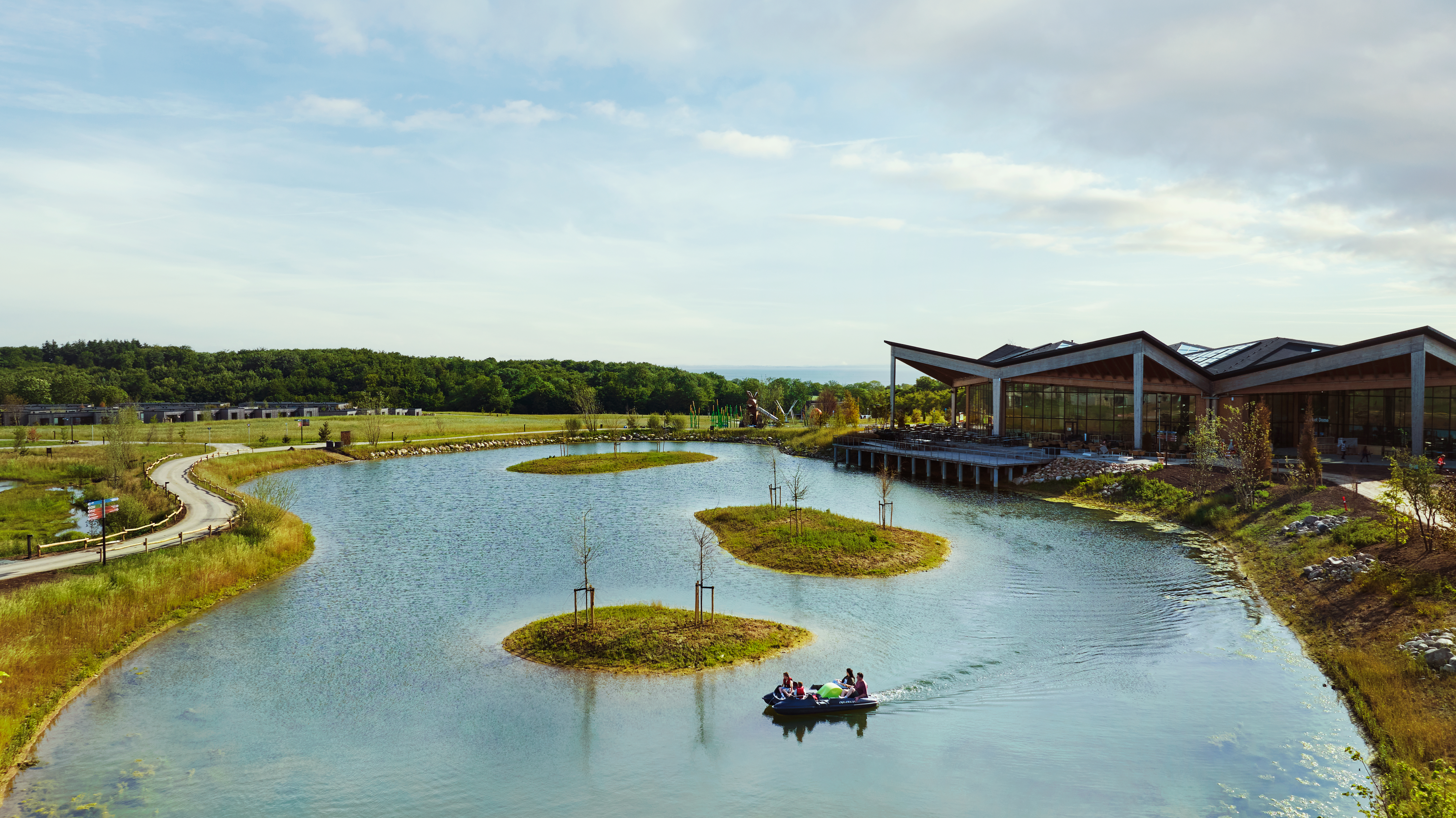 The lake at Nordborg Resort